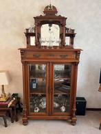 Brocante Antieke Houten Kast met Spiegels, Antiek en Kunst, Antiek | Meubels | Kasten, Ophalen