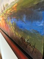 Abstract landschap, origineel schilderij Jochem de Graaf, Ophalen of Verzenden