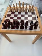 Schaak annex Dam tafel, Hobby en Vrije tijd, Gezelschapsspellen | Bordspellen, Een of twee spelers, Ophalen of Verzenden, Gebruikt