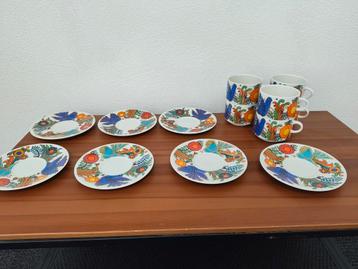 Villeroy & Boch Acapulco – 6 kopjes met schotels – vintage beschikbaar voor biedingen