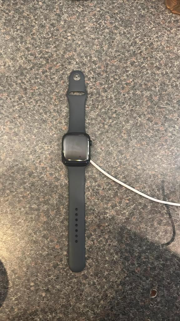 Apple watch series 9 45mm, Sieraden, Tassen en Uiterlijk, Smartwatches, Zo goed als nieuw, iOS, Zwart, GPS, Waterdicht, Ophalen