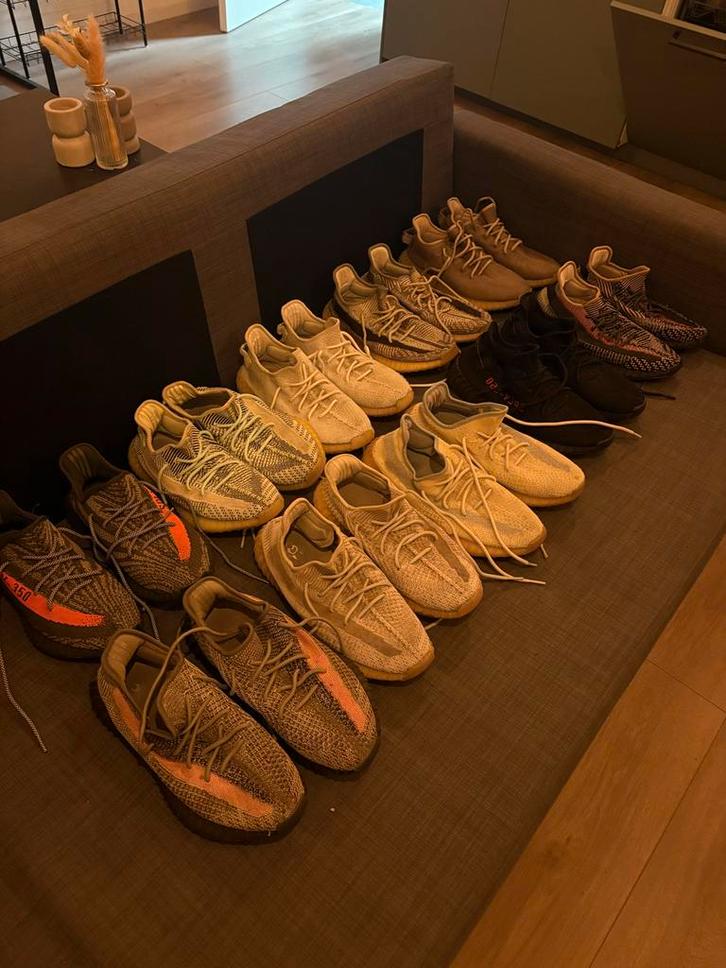 Yeezy collectie - 10 paar maat 46 2/3, Kleding | Heren, Schoenen, Gedragen, Sneakers of Gympen, Overige kleuren, Ophalen