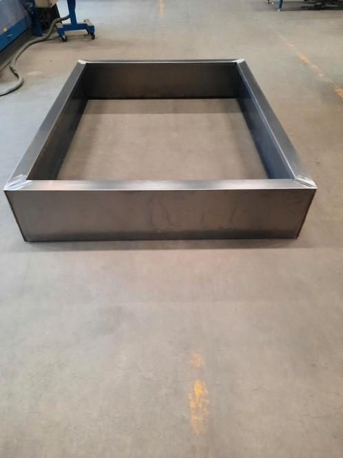 Maatwerk Cortenstalen plantenbakken/ bloembakken 100x100x40, Tuin en Terras, Bloembakken en Plantenbakken, Nieuw, Metaal, Tuin