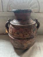 Antieke pot met oren carlotte antiek en brocante, Ophalen of Verzenden