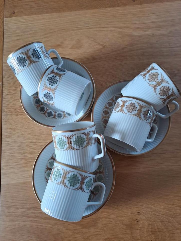 Mosa Maastricht Kop en Schotels (6 stuks), Huis en Inrichting, Keuken | Servies, Zo goed als nieuw, Kop(pen) en/of Schotel(s)