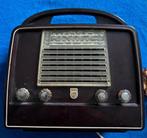 Vintage Philips draagbare radio 1952/1953, Antiek en Kunst, Antiek | Tv's en Audio, Ophalen of Verzenden