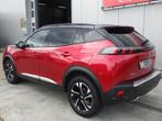 Peugeot 2008 1.2 PureTech GT Automaat, Cruise, Camera, Navi, Gebruikt, Zwart, Leder en Stof, Bedrijf