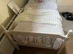 Wit landelijk bed ca 80x180cm, Huis en Inrichting, Slaapkamer | Bedden, Ophalen, 90 cm, Eenpersoons, Wit