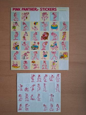 Pink Panther Stickers - Vintage! beschikbaar voor biedingen