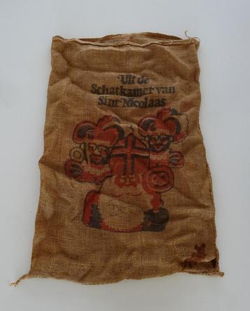 Vintage Jute Sinterklaas Zak uit de Jaren 90 beschikbaar voor biedingen