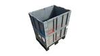 Vouwbare boxen, kratten, 10 kunststof palletranden 60 x 80cm, Doe-het-zelf en Verbouw, Kratten en Dozen, Ophalen, Gebruikt, 40 tot 60 cm
