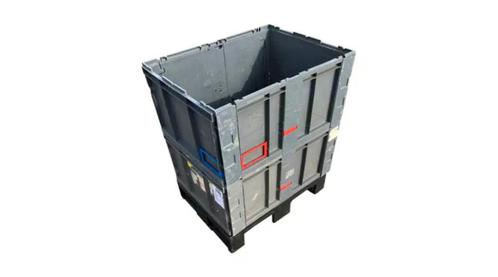 Vouwbare boxen, kratten, partij a 590 st. kunststof 60x80cm, Doe-het-zelf en Verbouw, Kratten en Dozen, Gebruikt, Bak of Kist