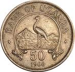 Uganda 50 cent 1966, Postzegels en Munten, Munten | Afrika, Verzenden, Overige landen, Losse munt