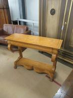 Oer 11324 ANTIEKE berkenwortel gefineerde trumeau, wandtafel, Ophalen