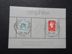 1977 NVPH 1141 Blok Amphilex '77 met stempel Hillegom-Palet., Postzegels en Munten, Postzegels | Nederland, Na 1940, Ophalen of Verzenden