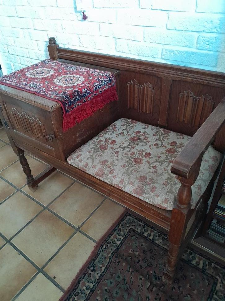 Telefoon Tafelbankje, Antiek en Kunst, Antiek | Meubels | Stoelen en Banken, Ophalen