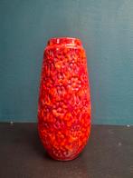 Vintage West Germany Vaas - Brandweerrood, Ophalen of Verzenden