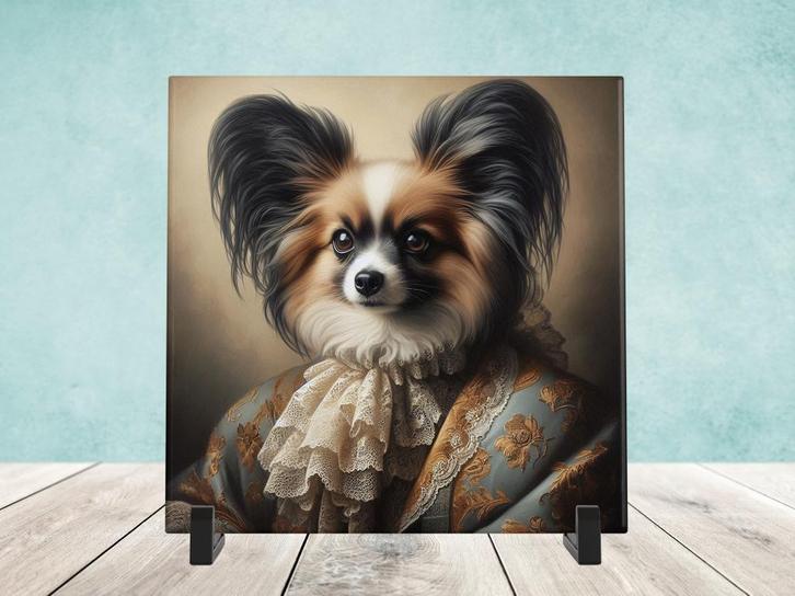 Barok Stijl - Vlinderhondje tegel, Huis en Inrichting, Woonaccessoires | Overige, Nieuw, Verzenden