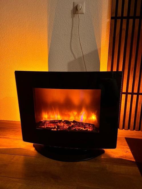 Elektrische sfeerhaard/ hanghaard met achtergrondverlichting, Huis en Inrichting, Haarden, Zo goed als nieuw, Elektrische haard