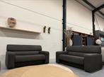 2 Gelderland 6444 Bankstel stof Design Bank Poef Hocker, Gebruikt, Tweepersoons, Ophalen of Verzenden, Rechte bank