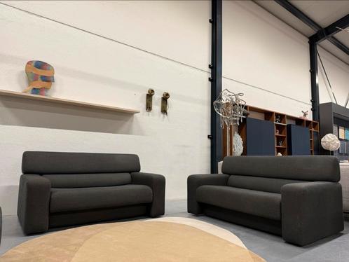 2 Gelderland 6444 Bankstel stof Design Bank Poef Hocker, Huis en Inrichting, Banken | Bankstellen, Gebruikt, Rechte bank, Tweepersoons