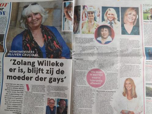 Willeke Alberti / Zangeres zonder Naam/ Angela Groothuizen, Verzamelen, Tijdschriften, Kranten en Knipsels, Knipsel(s), Nederland