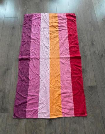 Vrolijke badhanddoek/strandlaken gestreept - als nieuw  beschikbaar voor biedingen