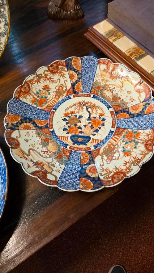 Zeer grote imari schotel 45 cm, Antiek en Kunst, Antiek | Porselein, Ophalen
