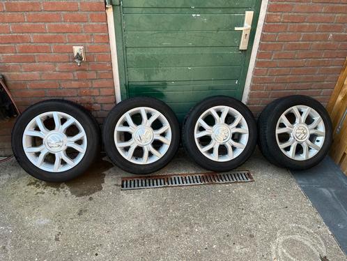 Vw Up! Volkswagen 4x100 aluminium velgen 15 inch 185/55/R15, Auto-onderdelen, Banden en Velgen, Velg(en), Zomerbanden, 15 inch