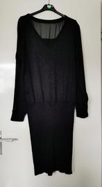 16 .. zgan zwart met voile mouwen, Ophalen of Verzenden, Zo goed als nieuw, Zwart, Blouse of Tuniek