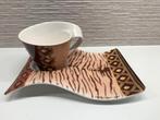 Villeroy & Boch kop met schaaltje Limited edition 2007 Wave, Ophalen of Verzenden, Zo goed als nieuw, Overige stijlen, Kop(pen) en/of Schotel(s)