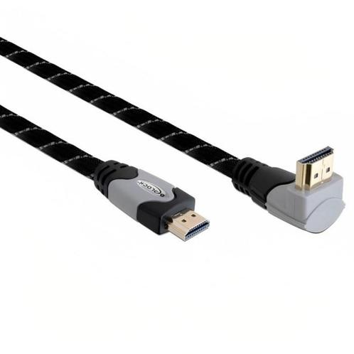 Luxe high-speed HDMI kabel 2mtr, nylon (2 beschikbaar), Audio, Tv en Foto, Audiokabels en Televisiekabels, Zo goed als nieuw, HDMI-kabel