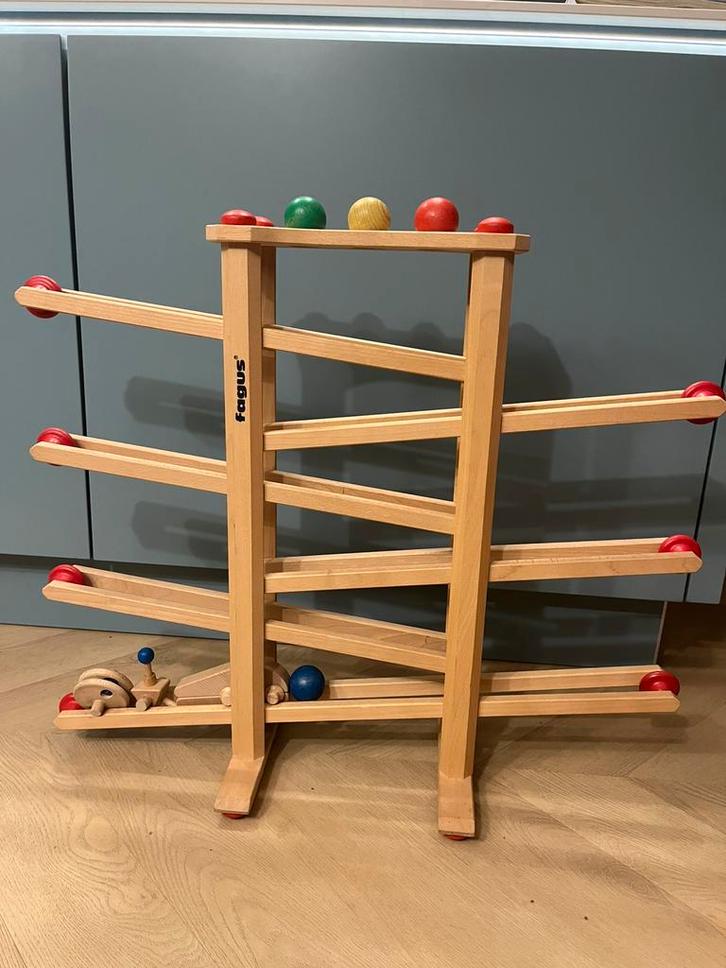 Fagus knikkerbaan XL, Kinderen en Baby's, Speelgoed | Houten speelgoed, Zo goed als nieuw, Ophalen