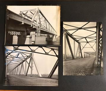 3 originele foto’s van Werkspoor van de Bommelerbrug (1934) beschikbaar voor biedingen