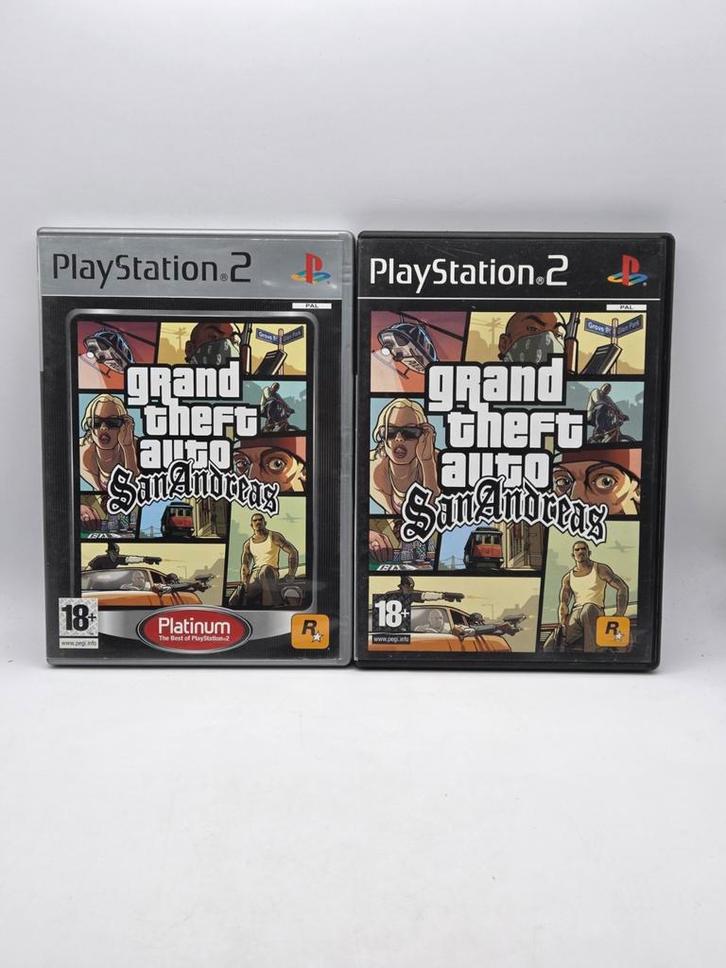 GTA San Andreas - PS2, Spelcomputers en Games, Games | Sony PlayStation 2, Gebruikt, Avontuur en Actie, 1 speler, Vanaf 18 jaar