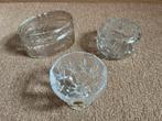 Bonbonnieres geslepen glas en kristaal - Puntgaaf, Antiek en Kunst, Antiek | Glas en Kristal, Ophalen of Verzenden