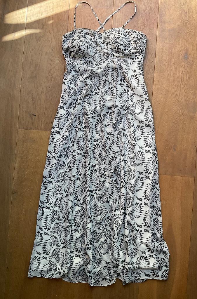 Feestelijke zomerse jurk Steps, maat 38, Kleding | Dames, Jurken, Gedragen, Maat 38/40 (M), Wit, Onder de knie, Ophalen of Verzenden