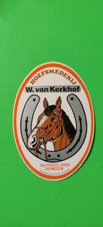 Hoefsmid paard manege vintage sticker, Ophalen of Verzenden, Zo goed als nieuw