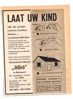 JéGro - Advertentie uit Tijdschrift 1954, Ophalen of Verzenden, Gebruikt