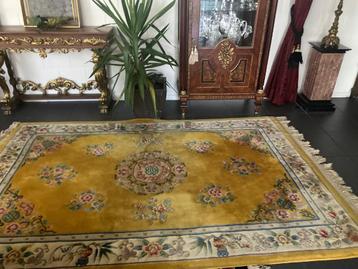 Dik & zwaar chinees tapijt Aubusson 305x185 wol handgeknoopt beschikbaar voor biedingen