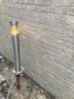 RVS Tuinlamp staand H 80 cm met spie en grondkabel, Tuin en Terras, Ophalen, Minder dan 50 watt, Staande lamp, Netvoeding