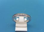 Zilveren damesring met zirkonia                         Z126, Sieraden, Tassen en Uiterlijk, 18 tot 19, Gebruikt, ., Ophalen of Verzenden