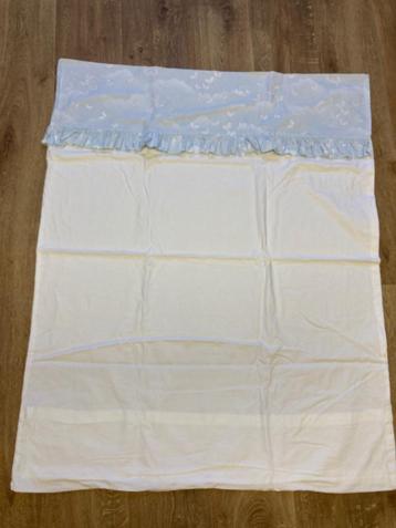 dekbedovertrek baby/kind - blauw wit vlinders - 120x90 cm beschikbaar voor biedingen