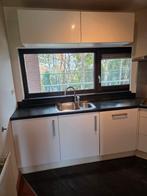witte hoogglanshoekkeuken 250 euro., Huis en Inrichting, Ophalen, Gebruikt, Wit, Kunststof