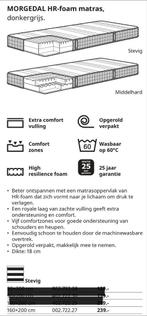 MORGEDAL HR-foam matras (z.g.a.n.) 160 x 200, Ophalen, Hoogslaper, Tweepersoons, Zo goed als nieuw