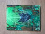 Zelfgemaakt schilderij van een panter, Ophalen of Verzenden