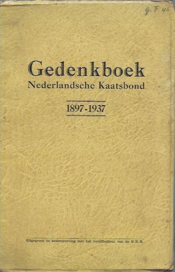 Gedenkboek Nederlandsche Kaatsbond 1897-1937 beschikbaar voor biedingen