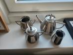 Oud Tinnen Theeservies / Pewter Theeset, Antiek en Kunst, Ophalen of Verzenden