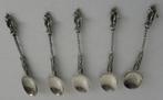 5 zilveren apostel lepeltjes totaal 83gram, Ophalen, Zilver