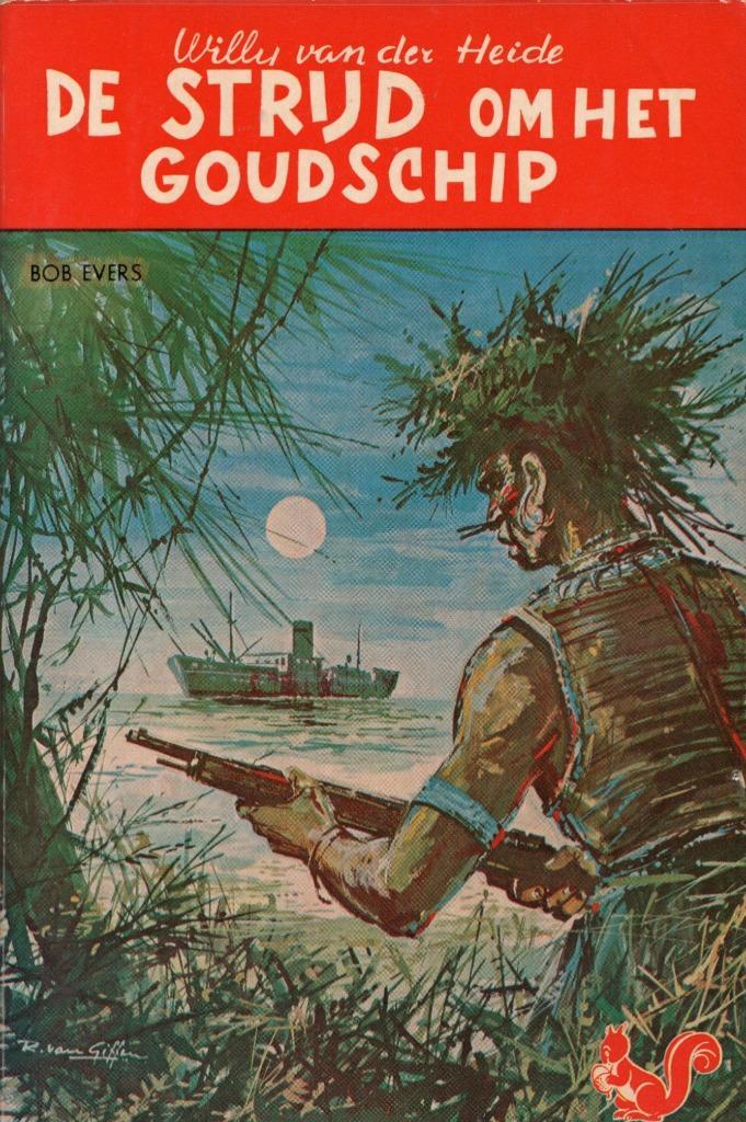 De Strijd Om Het Goudschip - Willy Van Der Heide BOEK, Boeken, Kinderboeken | Jeugd | 13 jaar en ouder, Gelezen, Ophalen of Verzenden